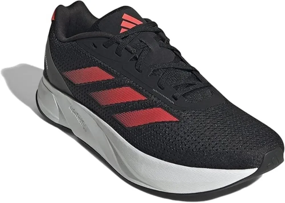 Adidas Duramo SL Men's Black Solar Red Gray Running Shoe 13 NWT